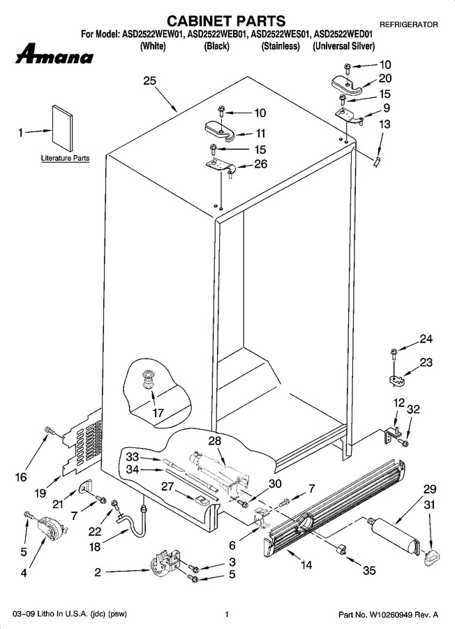 Diagram for ASD2522WED01