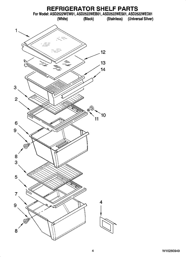 Diagram for ASD2522WEW01