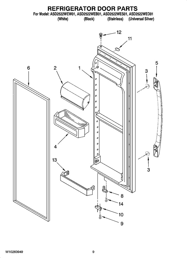 Diagram for ASD2522WED01