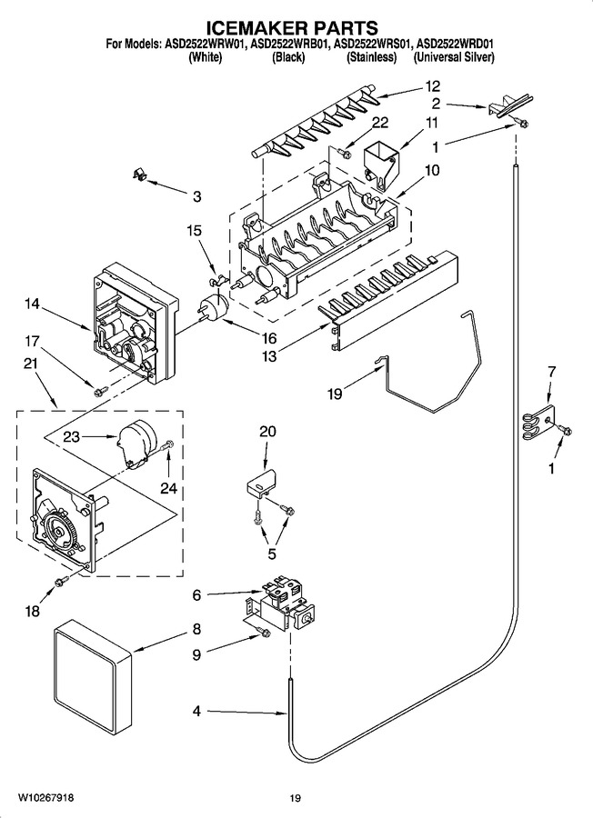 Diagram for ASD2522WRW01