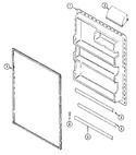 Diagram for 06 - Fresh Food Inner Door (bisque)