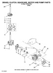 Diagram for 04 - Brake, Clutch, Gearcase, Motor And Pump Parts