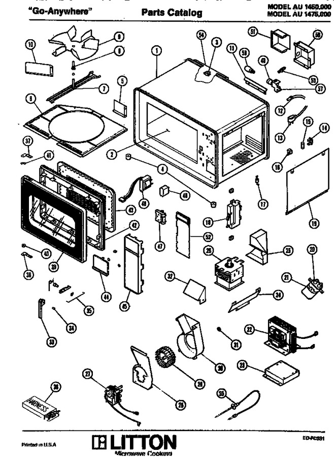 Diagram for AU1450.000 (BOM: AU1450.00 0)