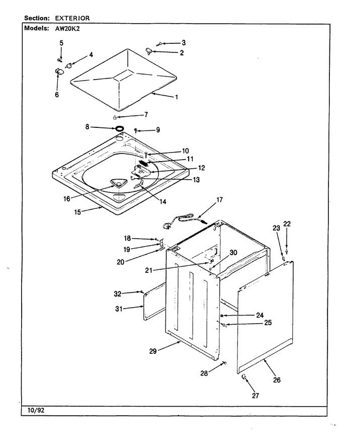 Diagram for AW20K2W