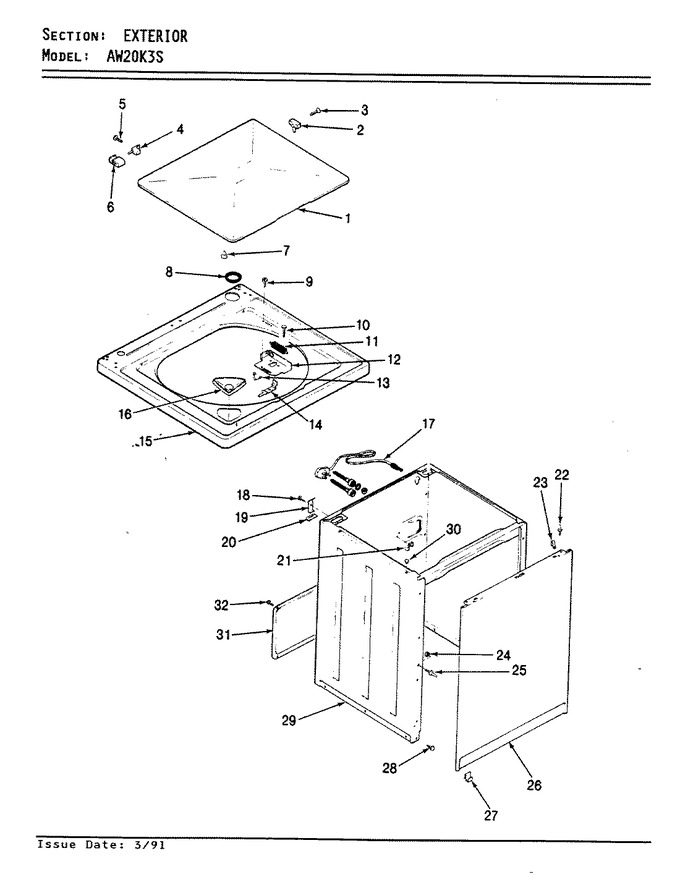 Diagram for AW20K3WS