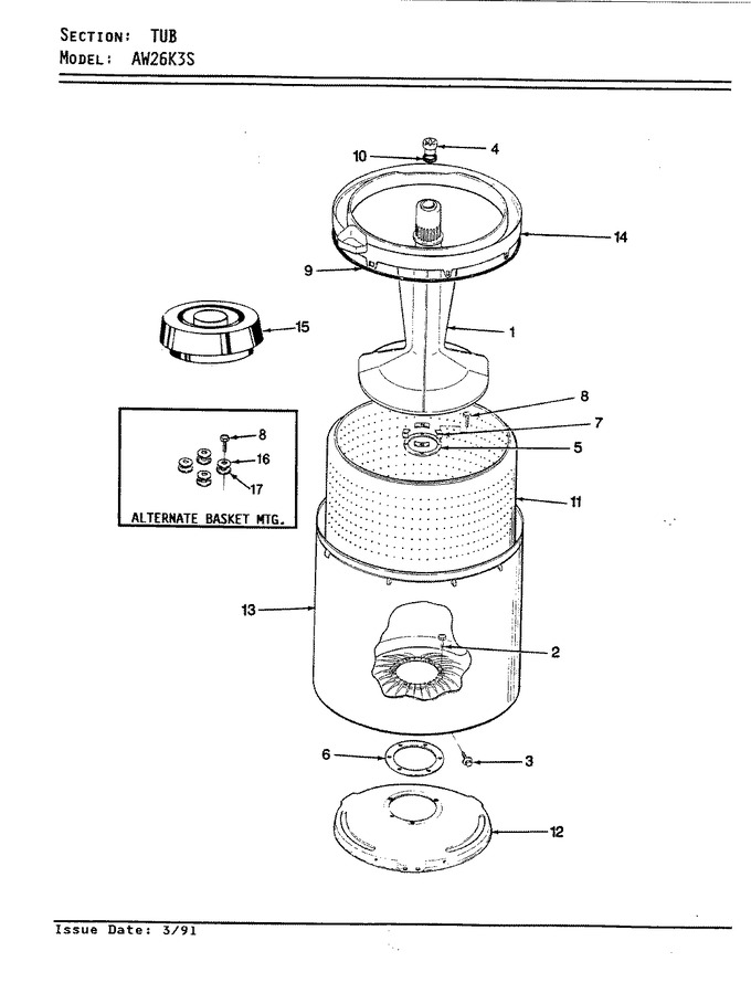 Diagram for AW26K3WS