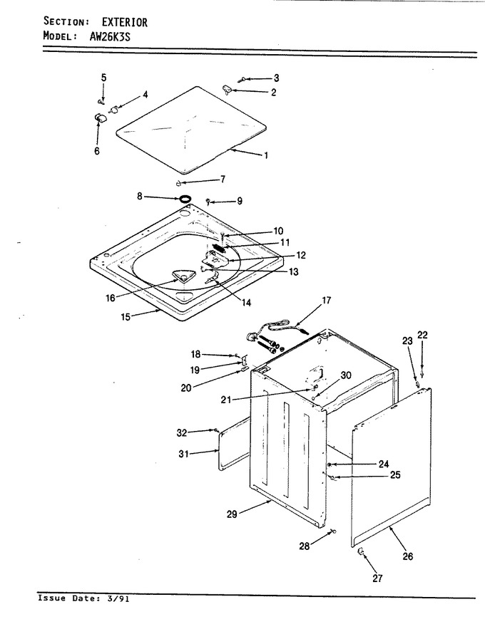 Diagram for AW26K3WS