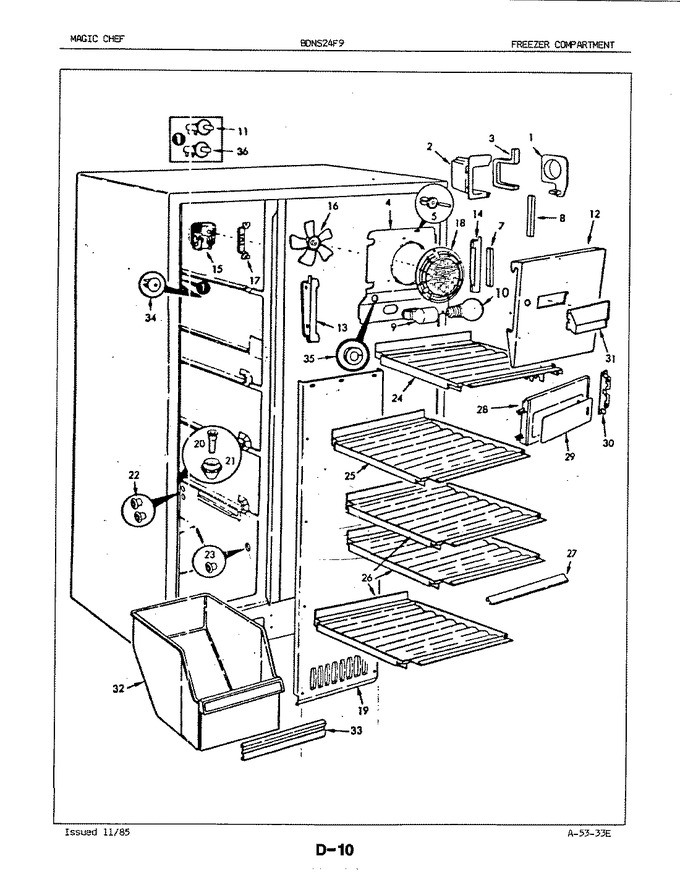 Diagram for BDNS24F9H (BOM: 5L56B)