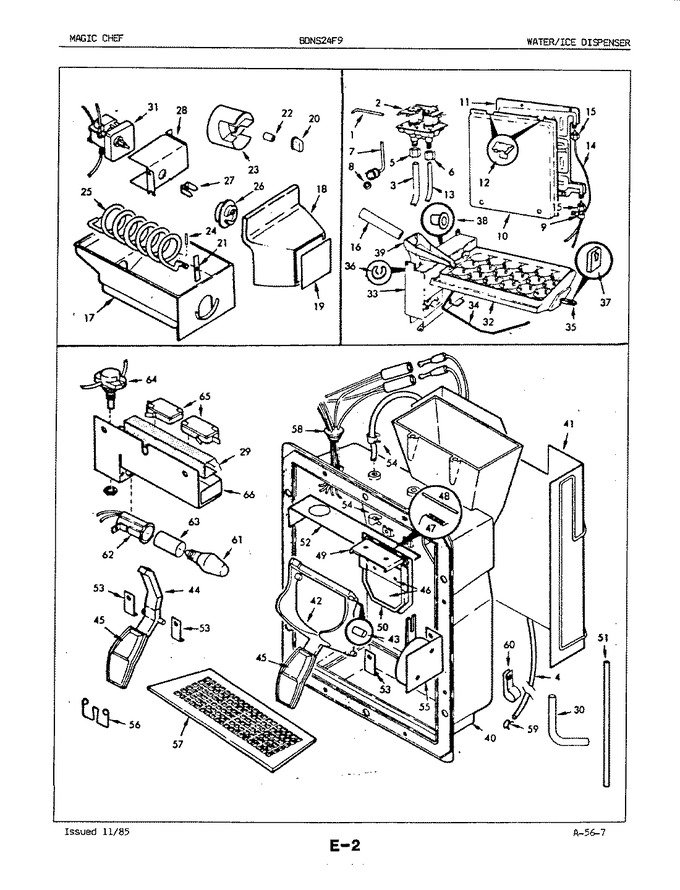 Diagram for BDNS24F9A (BOM: 5L56A)