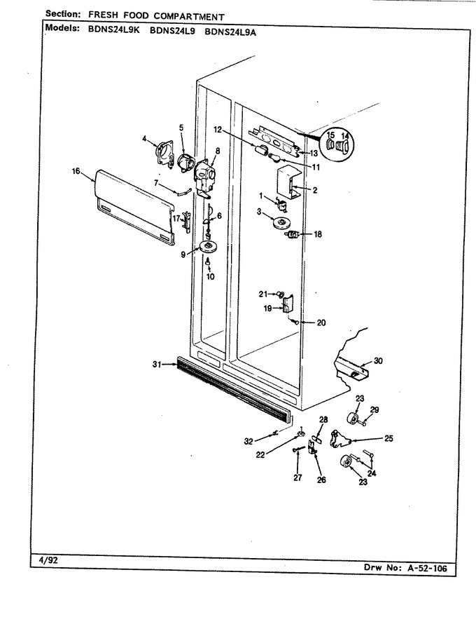 Diagram for BDNS24L9 (BOM: BN91F)