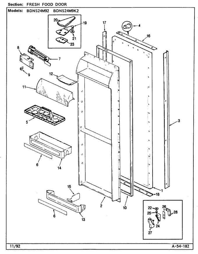 Diagram for BDNS24M9K2 (BOM: CP87A)