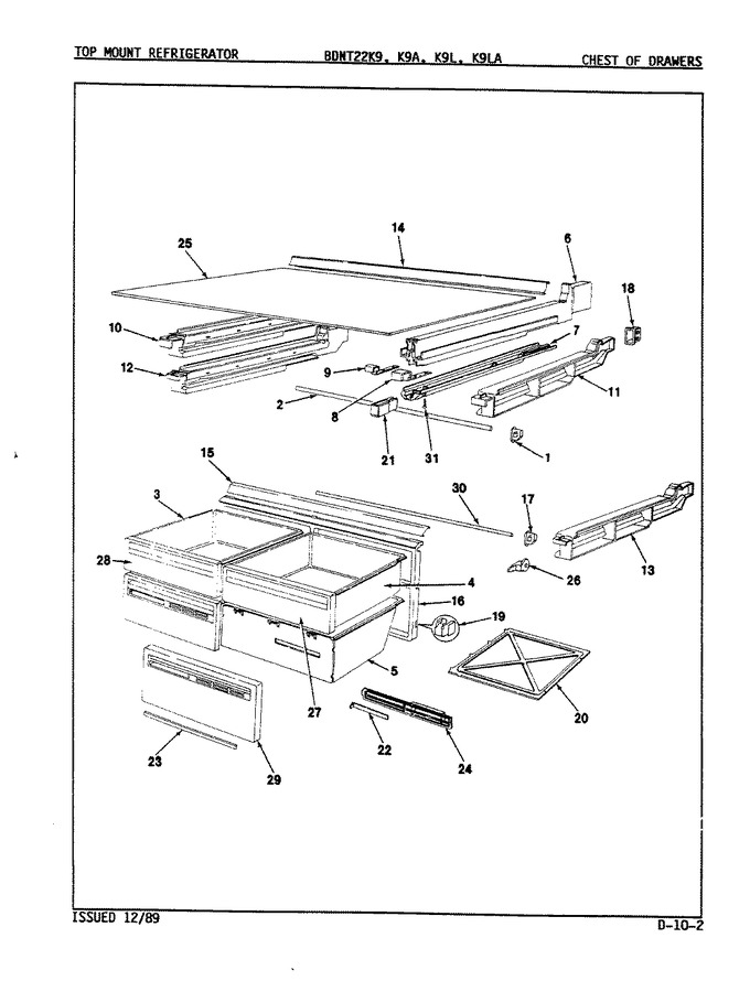 Diagram for BDNT22K9 (BOM: 9A55B)