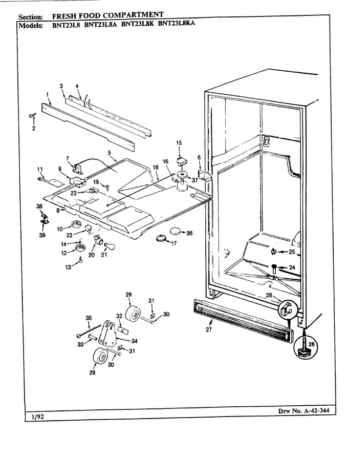 Diagram for BNT23L8A (BOM: BL95A)