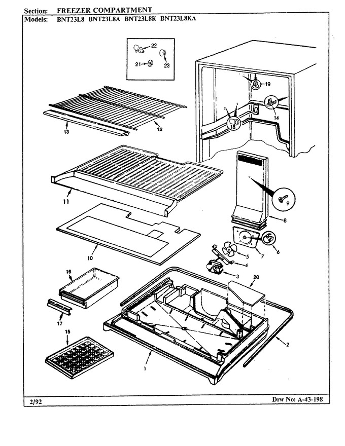 Diagram for BNT23L8 (BOM: BL91B)