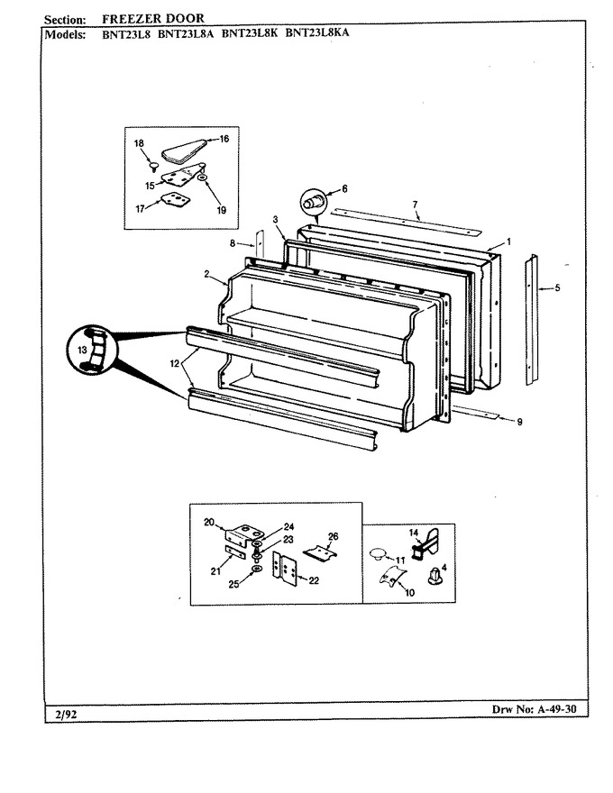 Diagram for BNT23L8KA (BOM: BL96B)