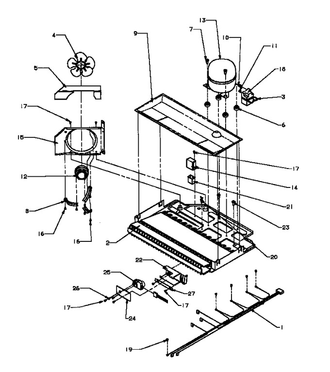 Diagram for BX22RW (BOM: P1161604W W)