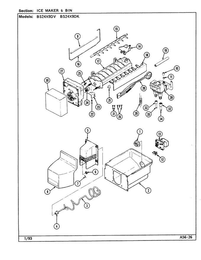 Diagram for BS24X9DV (BOM: DN91A)