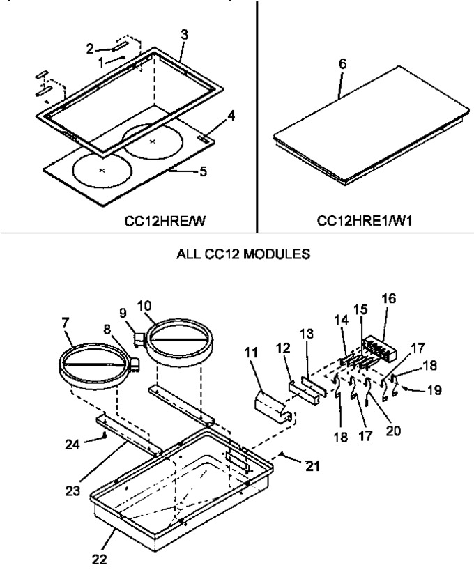 Diagram for CC12HRW (BOM: P1172302S)