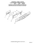 Diagram for 02 - Control Panel Parts