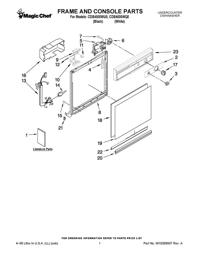 Diagram for CDB4000WU0