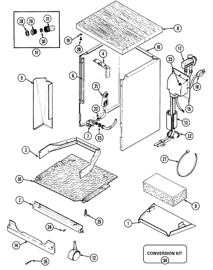 Diagram for DWC7400ABW