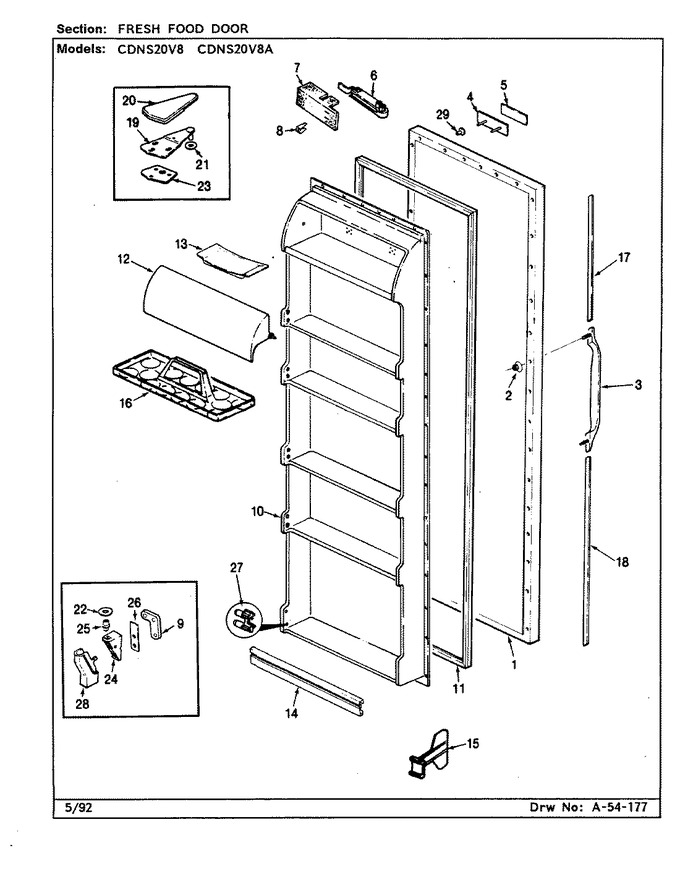 Diagram for CDNS20V8A (BOM: CR08A)