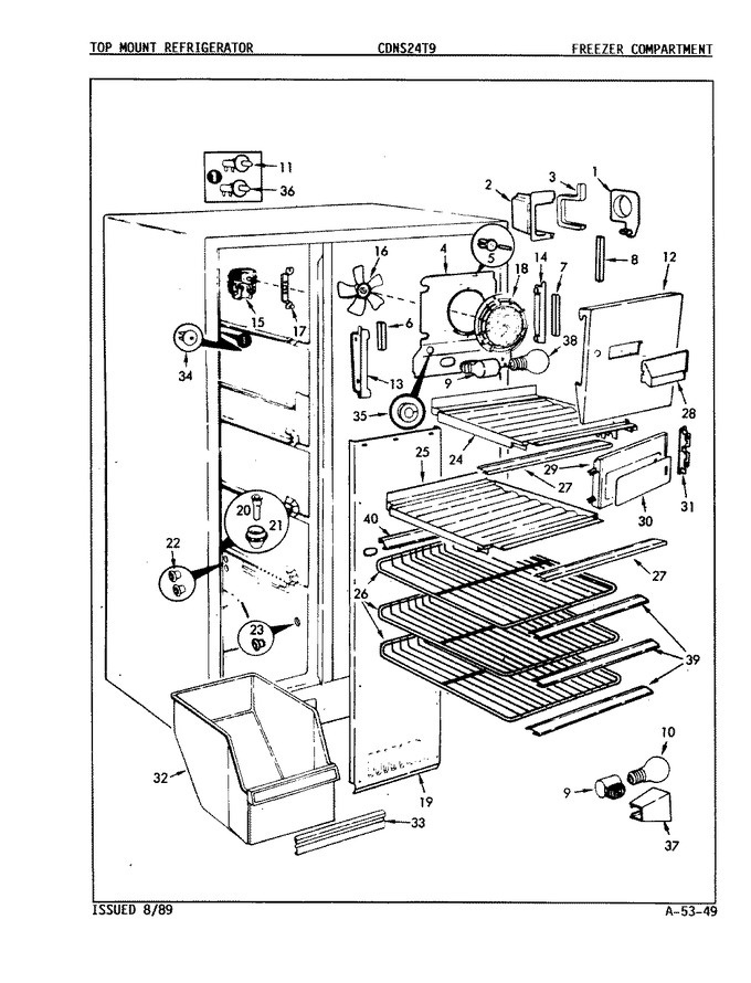 Diagram for CDNS24T9 (BOM: 8L08B)