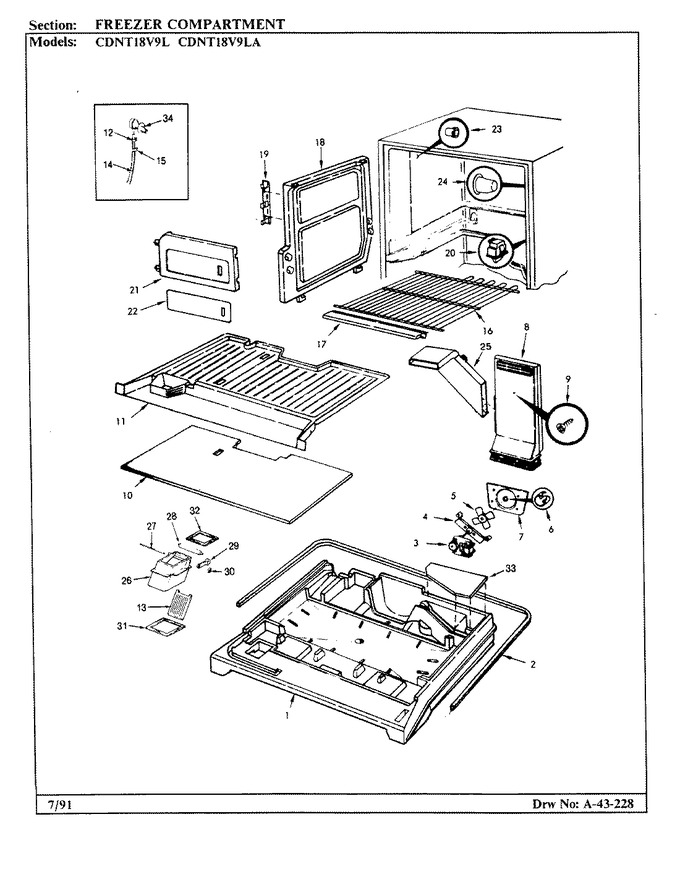 Diagram for CDNT18V9L (BOM: BC45A)