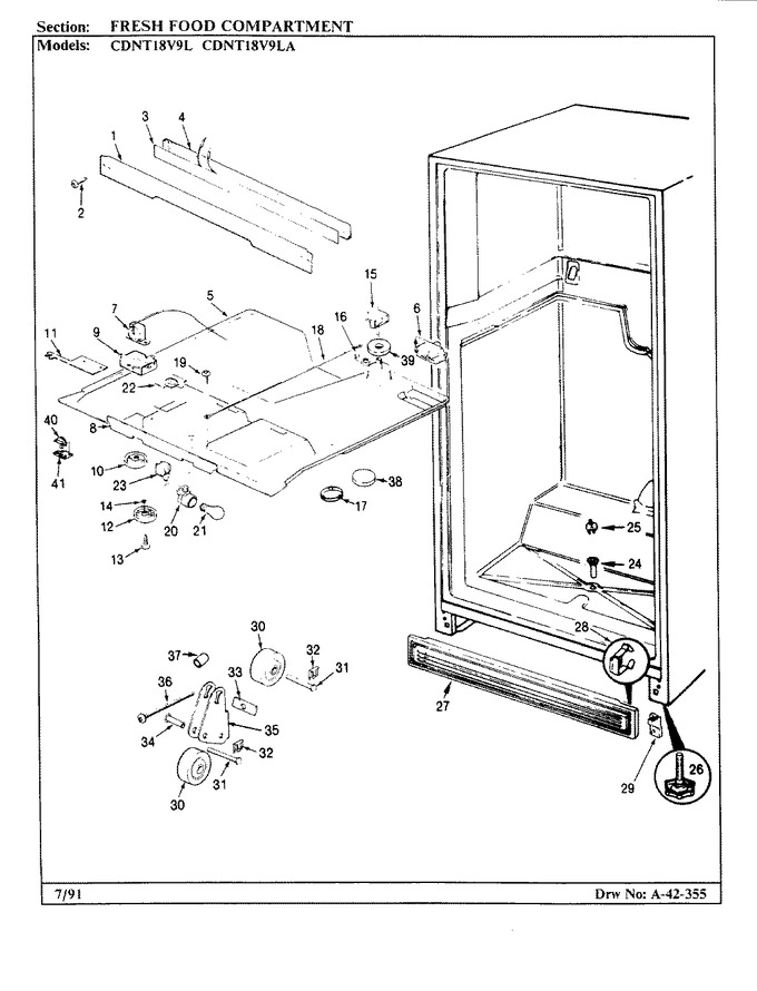 Diagram for CDNT18V9LA (BOM: BC49A)