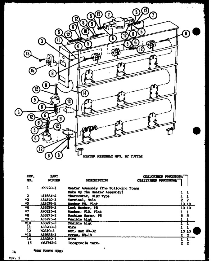 Diagram for CES1093HER (BOM: P9920805R)