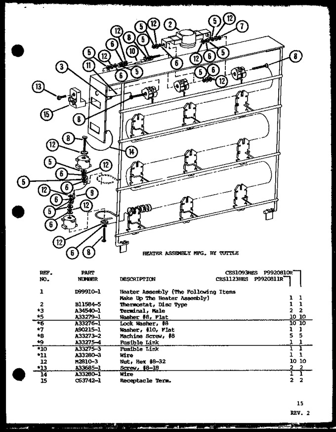 Diagram for CES1123HES (BOM: P9920811R)