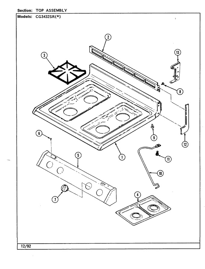 Diagram for CG3432XRW