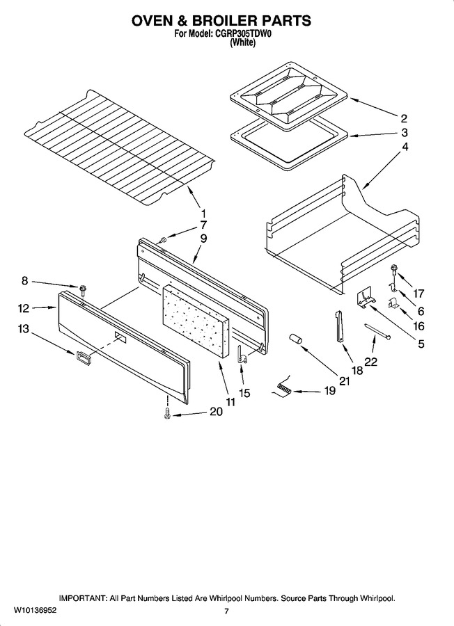 Diagram for CGRP305TDW0