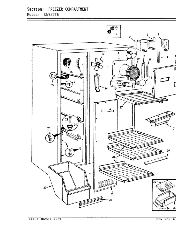 Diagram for CNS22T6H (BOM: 8L06A)