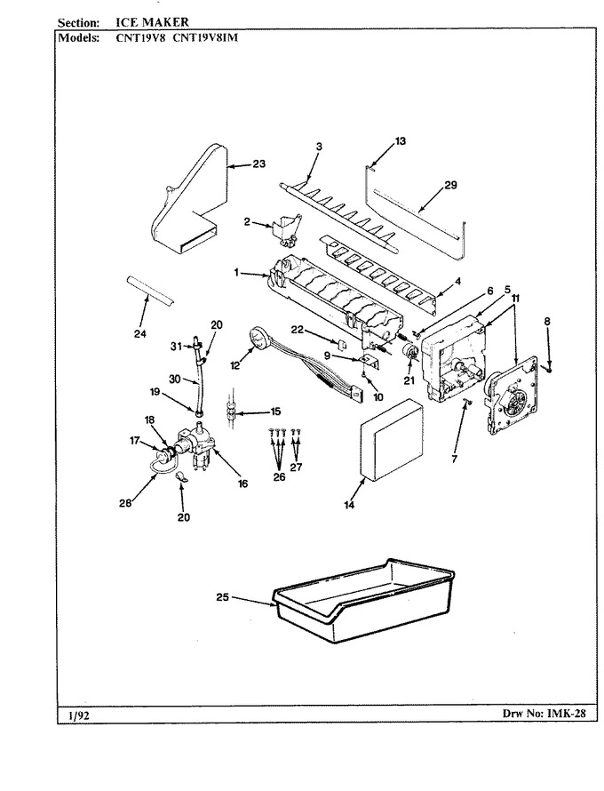 Diagram for CNT19V8 (BOM: BC54A)