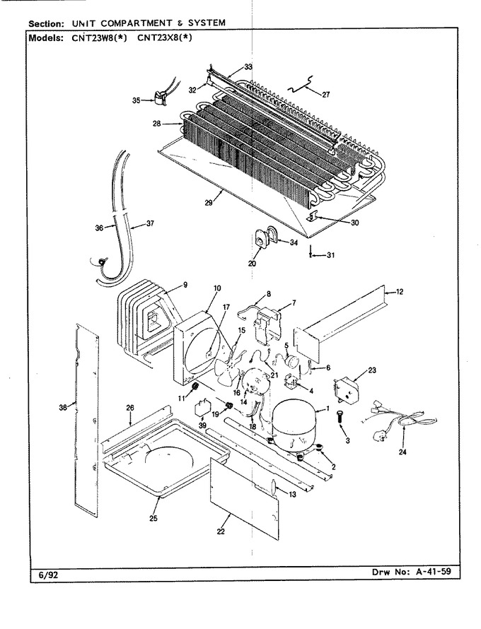 Diagram for CNT23W8A (BOM: BF91B)