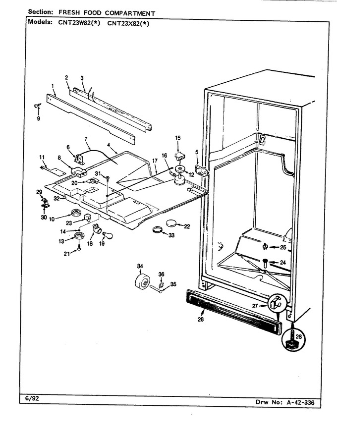 Diagram for CNT23W82 (BOM: BF92B)