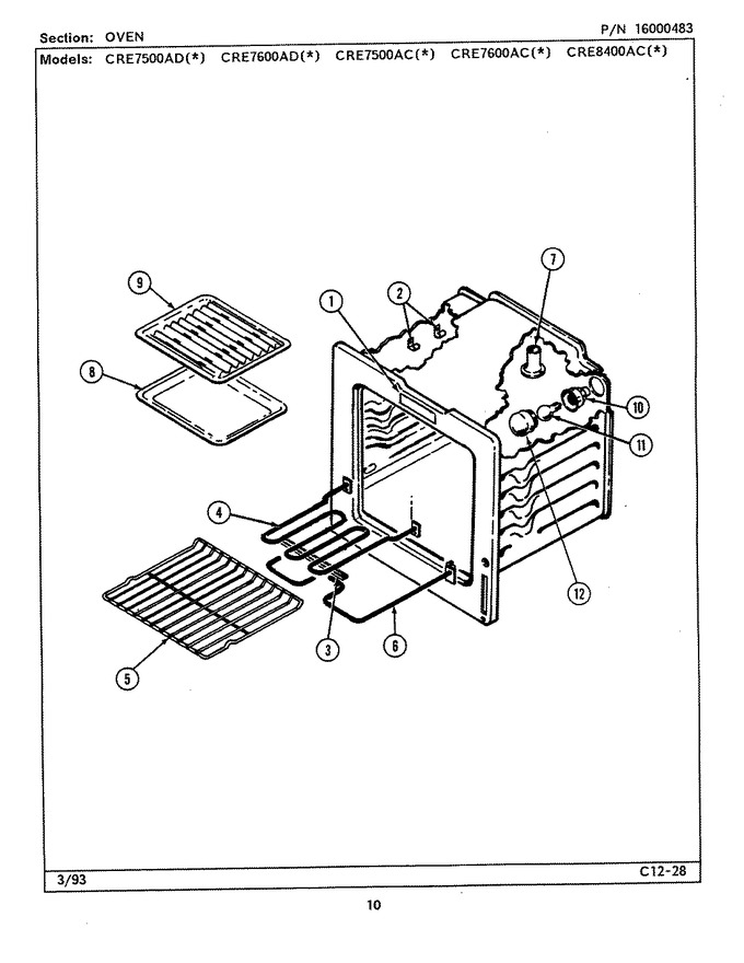 Diagram for CRE8400ACW