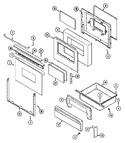 Diagram for 04 - Door/drawer (ser. Pre. 12)