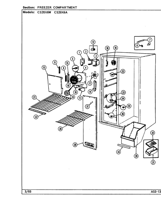 Diagram for CS20X6W (BOM: DR10A)