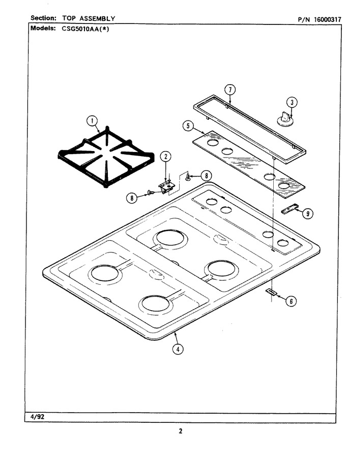 Diagram for CSG5010AAW