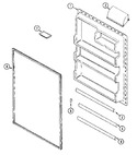 Diagram for 06 - Fresh Food Inner Door (bisque)