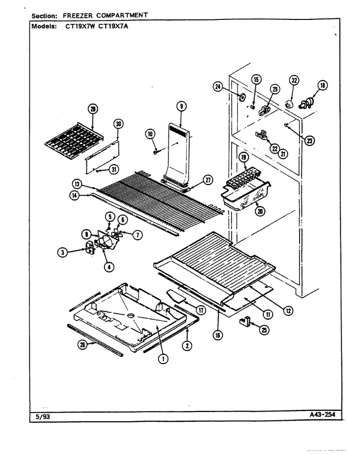 Diagram for CT19X7W