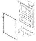 Diagram for 06 - Fresh Food Inner Door (bisque)