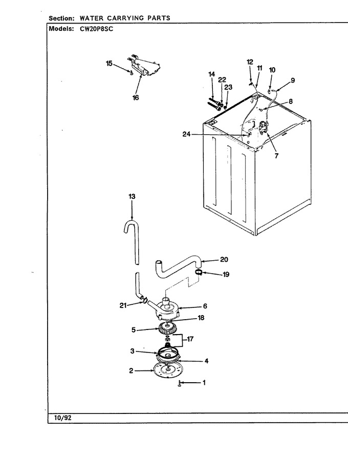 Diagram for CW20P8WSC