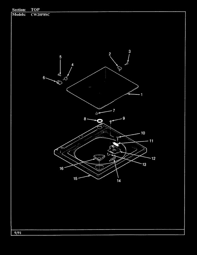 Diagram for CW20P8WSC