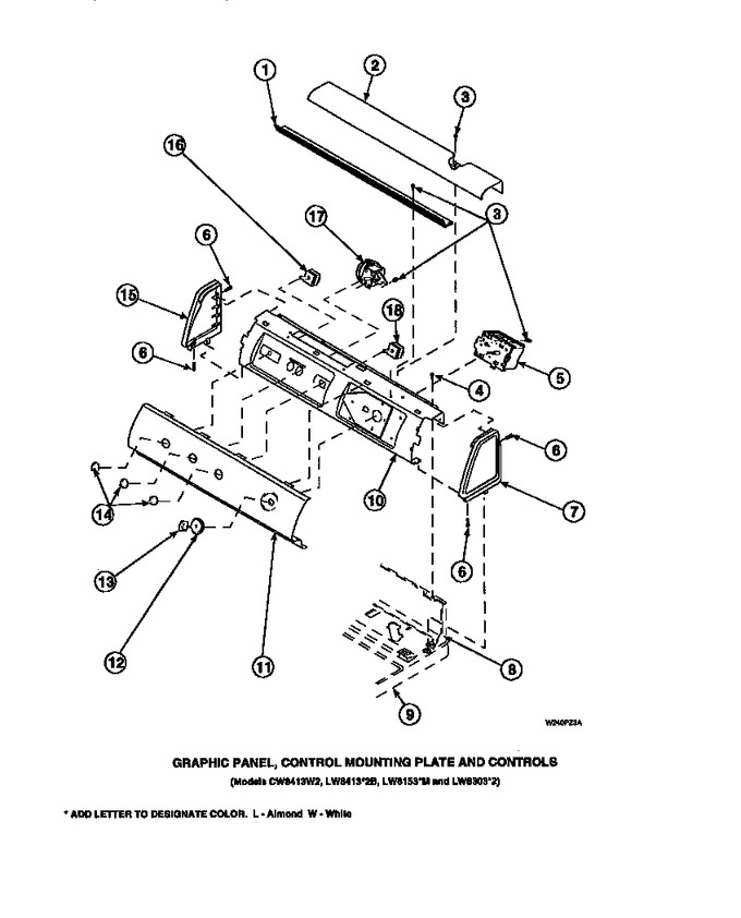 Diagram for LW8201L2 (BOM: PLW8201L2 A)