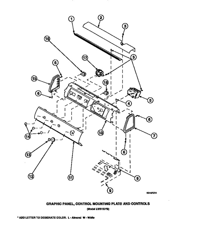 Diagram for LW3502W2 (BOM: PLW3502W2 A)