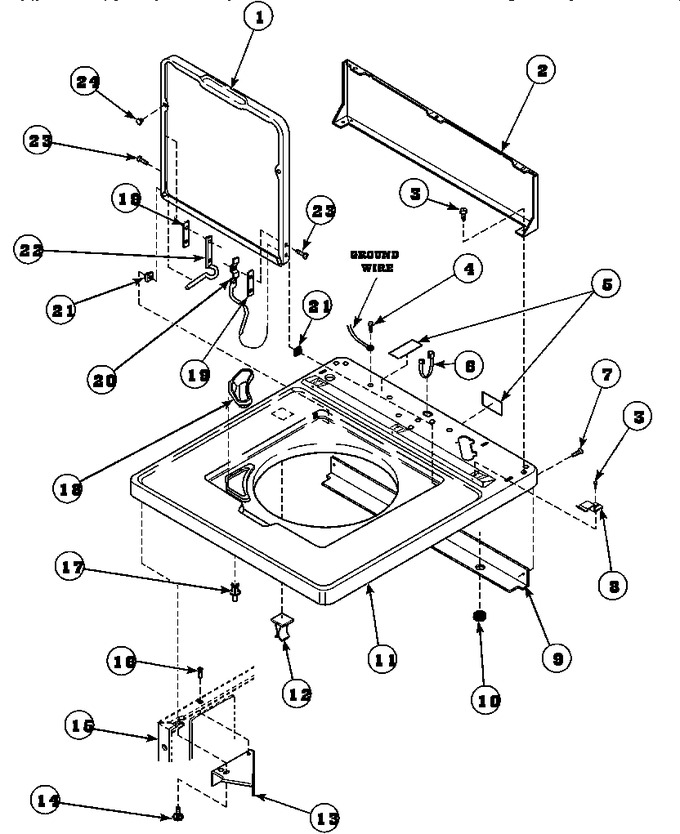 Diagram for LW6163WM (BOM: PLW6163WM B)