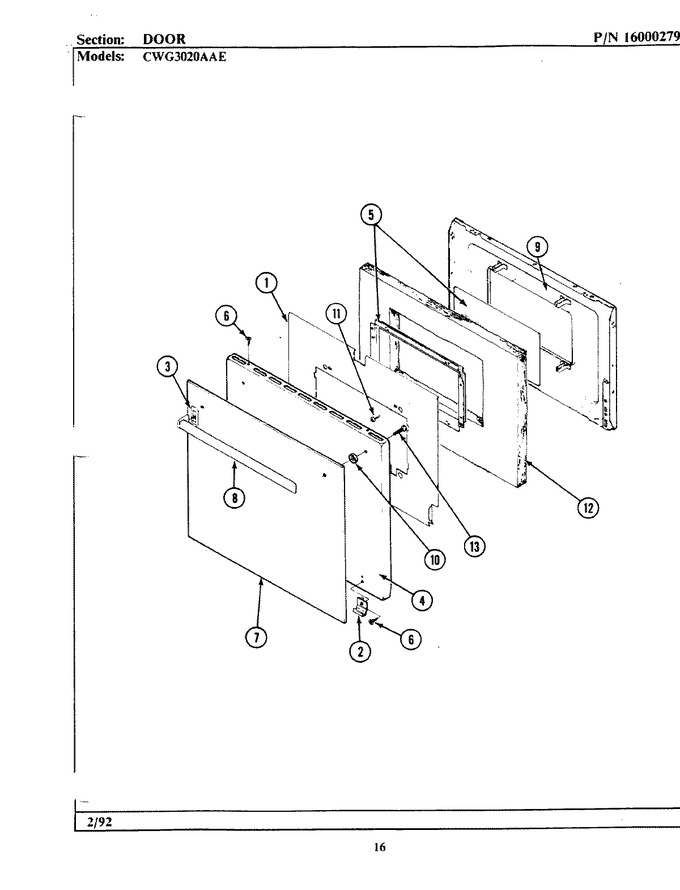 Diagram for CWG3020AAE